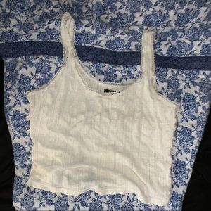 White Cropped Tank from Wild Fable